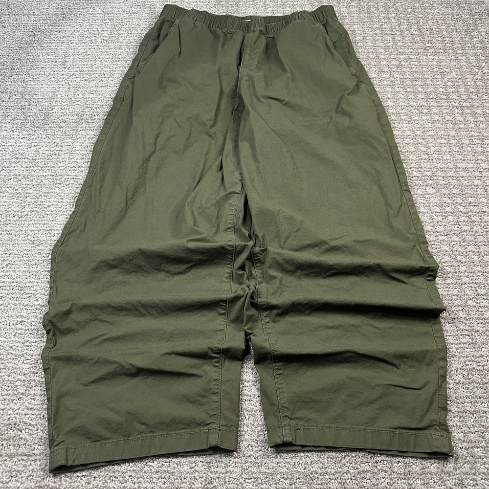 Y2K Baggy American Eagle Outfitters Mens Stretch Jogger Pants Olive Green Size M